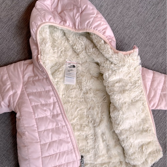 The North Face Other - North Face baby pink puffer coat Sz 3-6mo